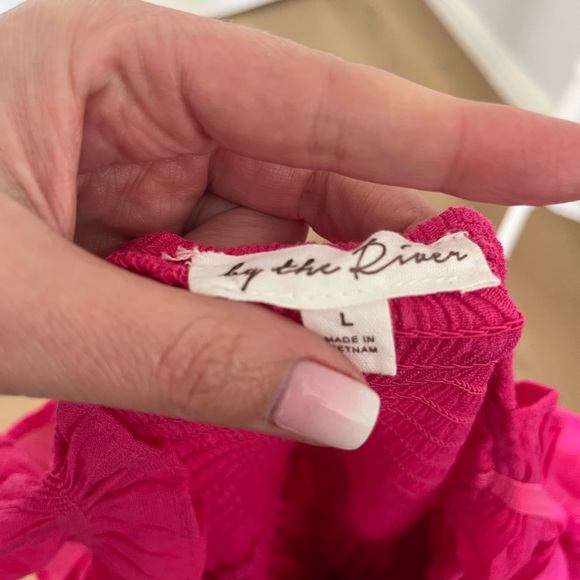 Pink Ruffled Maxi Dress - Picture 3 of 3